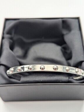 Kate Spade Silver-Tone All-Around Stud-Detailed Bangle Bracelet